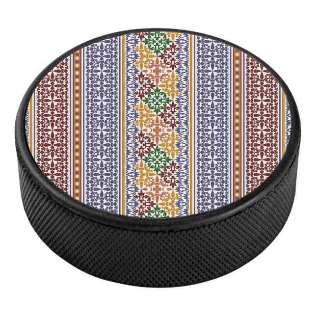 elegant ethnic pattern   hockey puck (3/4)