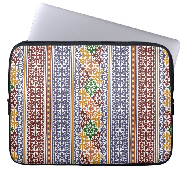 elegant ethnic pattern   laptop sleeve (Front)