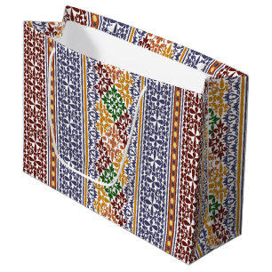 elegant ethnic pattern  large gift bag