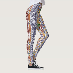 elegant ethnic pattern leggings