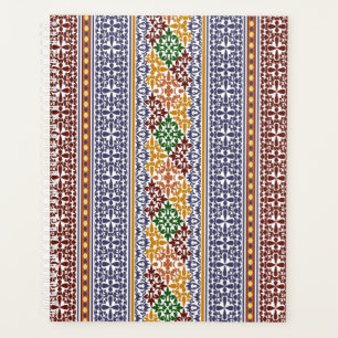 elegant ethnic pattern planner