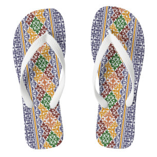 elegant ethnic pattern  thongs