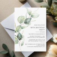 Elegant Eucalyptus 80th Birthday Party