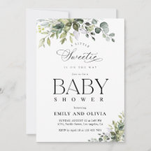 Elegant Eucalyptus Baby Shower Invitation
