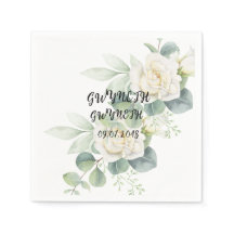 Elegant eucalyptus botanical photo Paper Napkin