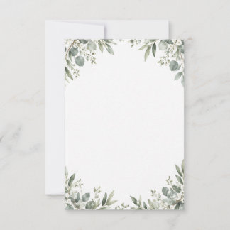 Elegant Eucalyptus Botanical RSVP Card