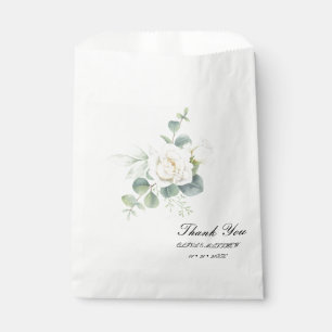 Elegant eucalyptus botanical Summer Wedding Favour Bag
