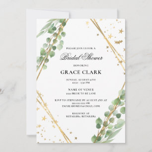 Elegant Eucalyptus Bridal Shower Invitation