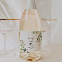 Elegant Eucalyptus Bridal Shower Sparkling Wine La