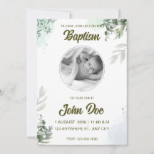 Elegant Eucalyptus Gender Neutral Baptism