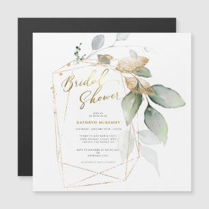 Elegant Eucalyptus Gold Greenery Bridal Shower