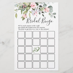 Elegant Eucalyptus Greenery Bridal Shower Game