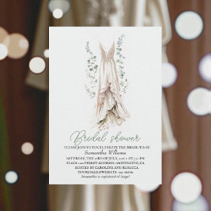 Elegant Eucalyptus Greenery Bridal Shower  Invitation