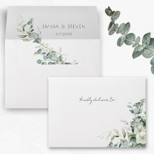 Elegant Eucalyptus Greenery Envelope