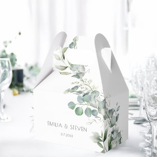 Elegant Eucalyptus Greenery Favour Box
