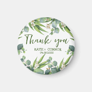 Elegant Eucalyptus Greenery Favour Thank You Magnet