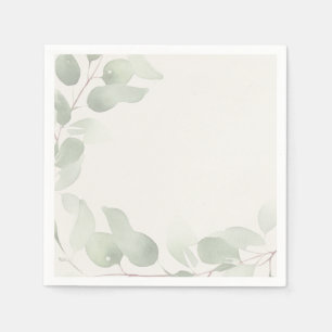 Elegant Eucalyptus Greenery Napkin