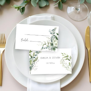 Elegant Eucalyptus Greenery Place Card