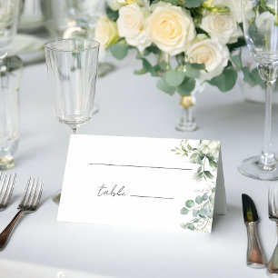 Elegant Eucalyptus Greenery Place Card
