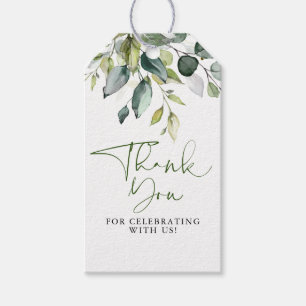 Elegant Eucalyptus Greenery Thank you Gift Tags