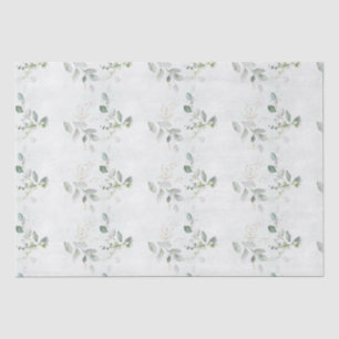 Elegant Eucalyptus Greenery  Tissue Paper