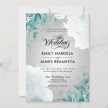 Elegant Eucalyptus Greenery Watercolor Wedding