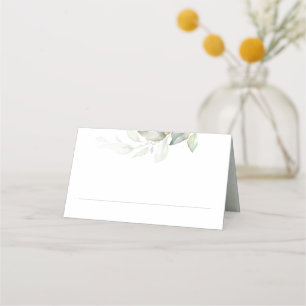 Elegant Eucalyptus Greenery Wedding Place Card