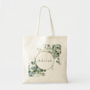 Elegant Eucalyptus Greenery Wedding Tote Bag