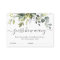 Elegant Eucalyptus Guess How Many Game Card