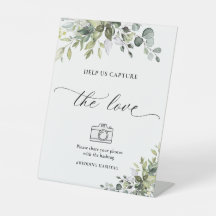 Elegant Eucalyptus Help Us Capture The Love Sign