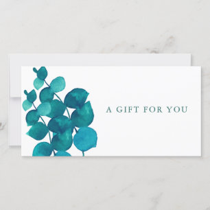 Elegant Eucalyptus Leaves Gift Certificate