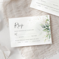 Elegant Eucalyptus Leaves Greenery Gold Wedding