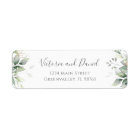 Elegant Eucalyptus Leaves Greenery Return Address