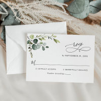 Elegant Eucalyptus Leaves Greenery Wedding