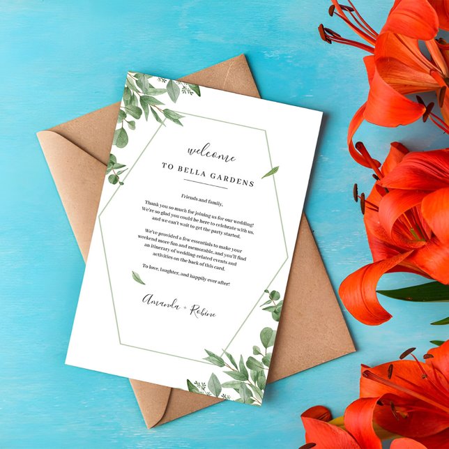 Elegant Eucalyptus Leaves Wedding Programs (Creator Uploaded)