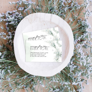 Elegant Eucalyptus Recipe for the Bride to be Enclosure Card