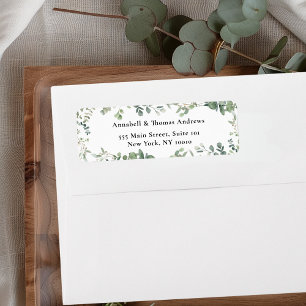 Elegant, Eucalyptus  Return Address Label