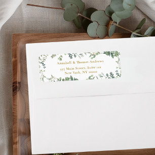 Elegant, Eucalyptus  Return Address Label
