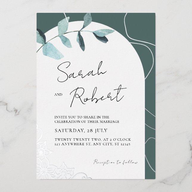 Elegant Eucalyptus & Silver Accents | Arch Theme  (Front)