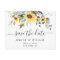 Elegant Eucalyptus Sunflower Wedding Save the Date