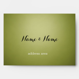 Elegant Eucalyptus Watercolor A7 Wedding Envelope