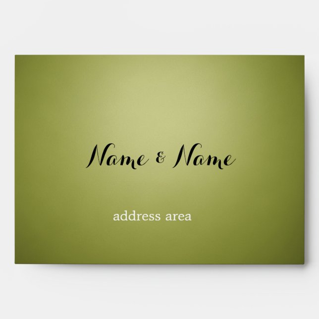 Elegant Eucalyptus Watercolor A7 Wedding Envelope (Front)