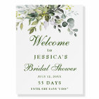 Elegant Eucalyptus Watercolor Bridal Shower