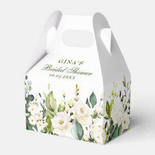 Elegant Eucalyptus Watercolor Greenery Favour Box