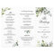 Elegant Eucalyptus Wedding Ceremony Program
