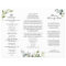 Elegant Eucalyptus Wedding Ceremony Program
