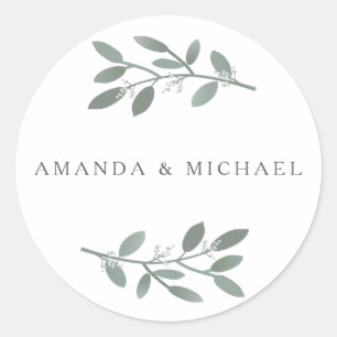ELEgant Eucalyptus Wedding Envelope Seal