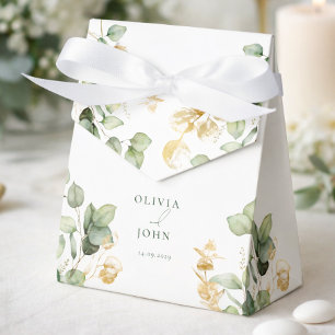 Elegant  Eucalyptus Wedding Favour Box