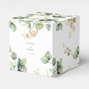 Elegant  Eucalyptus Wedding Favour Box
