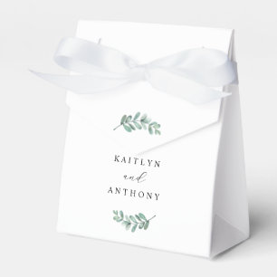 Elegant Eucalyptus Wedding Favour Box